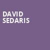 David Sedaris, Community Theatre, Morristown